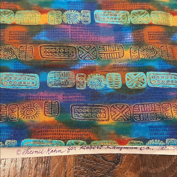 Colorful Geometric Patterned Fabric - Picture 2 of 3